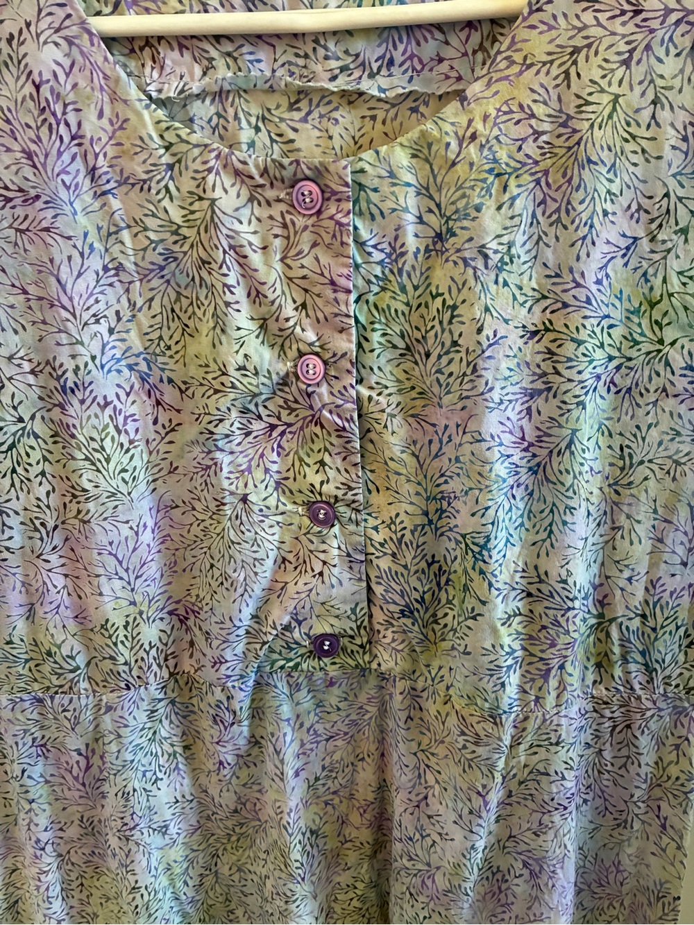 Women's Lavender Floral Short-Sleeve Maxi Dress - Picture 10 of 11